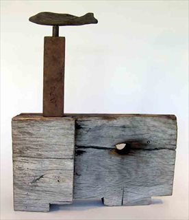Dock Side 94 [2007] driftwood, cast iron mould + steel 60x51x14.5cm