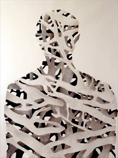 <i>Syzygy IV</i> [2008] acrylic on canvas 102x102cm