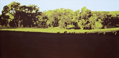 <I>Field of Joy</i> [2010] acrylic on canvas 50 x 100cm