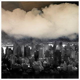 ANNA FAIRBANK <i>New York City 2 (Visions in the Clouds Series)</i> [2013] digital pigment print metallic pearl paper + dibond mount 56.5 x 56.5cm [edition of 5]