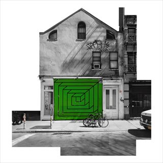 ANNA FAIRBANK <i>Green House (East Village NY)</i> [2013] digital pigment print on photo rag 110 x 110cm [edition of 5]