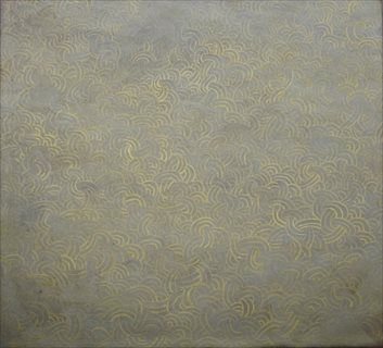<i>Untitled (Gold on Silver)</i> [2014] egg tempera + wax on board 29 x 29 cm