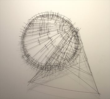 Flat versus Form (Kasimir meets David) [2012] mild steel 113 x 116 x 33cm