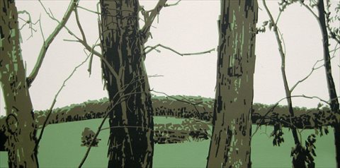Looking at the Past [2010] acrylic on canvas 50 x 100 cm