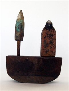 Recollection of a Tuscan Landscape [2007] steel pipe bender + copper lead soldering irons 18 x 13 x 7.5 cm
