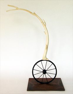 Wheel of Time [2007] poplar, wheel + steel 75 x 52 x 31 cm
