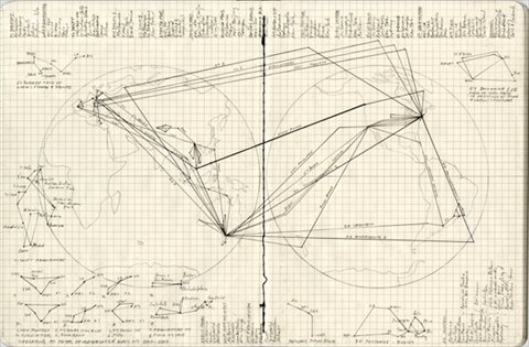ANNA FAIRBANK <i>Rhizome Map</i> draft of installation piece